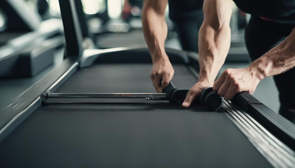 aligning the treadmill belt