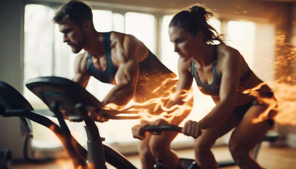 burning calories through exercise