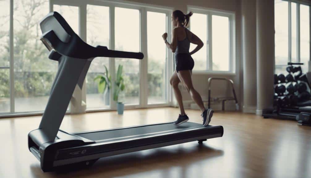 standard treadmill dimensions specified